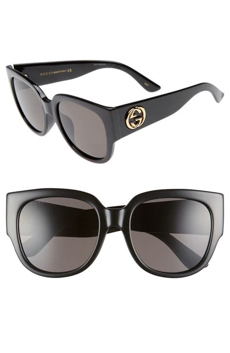 gucci core 55mm square sunglasses|gucci sunglasses clearance.